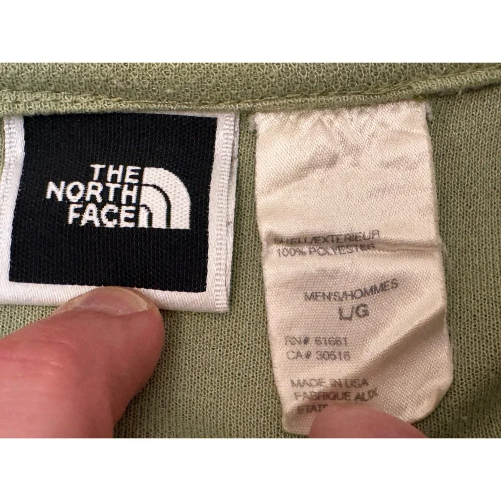 The North Face Sage Green Short Sleeve Polo Shirt Men's‎ Large